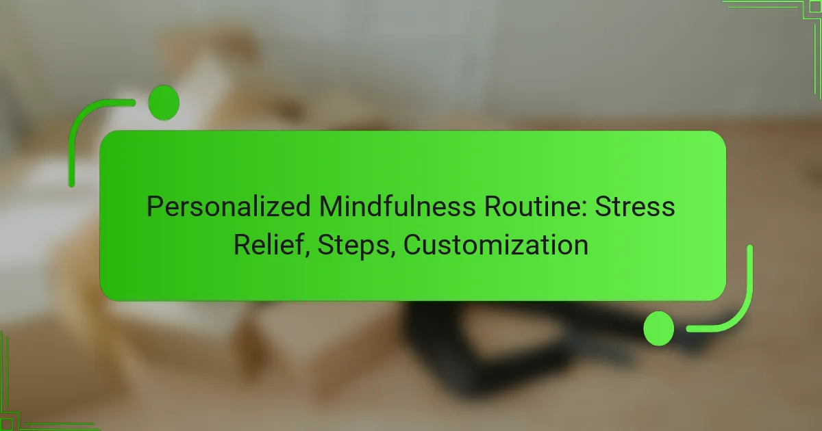 Personalized Mindfulness Routine: Stress Relief, Steps, Customization